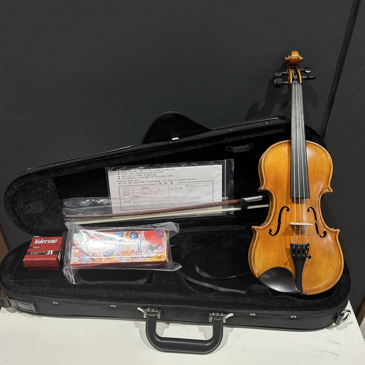 Nicolo Santi NSN60S 1/8サイズ 分数バイオリン 初心者セット 【マイ 