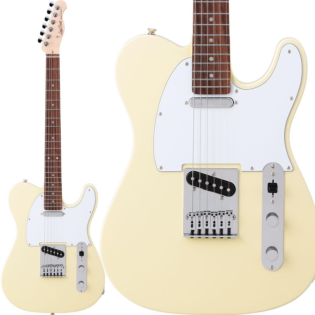 LaidBack LTL-5-R-SS White Ivory エレキギター テレキャスタータイプ ハムバッカー切替可能 アルダーボディ レイドバック  【 セレオ国分寺店 】