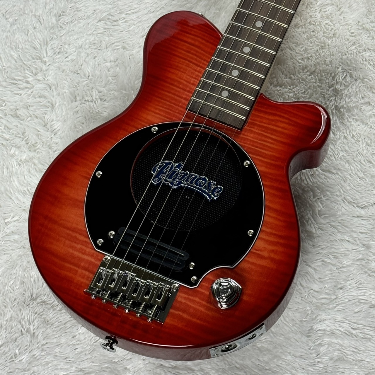 Pignose PGG-200FM SR (See-through Red) アンプ内蔵ミニギター 〈ピグノーズ〉