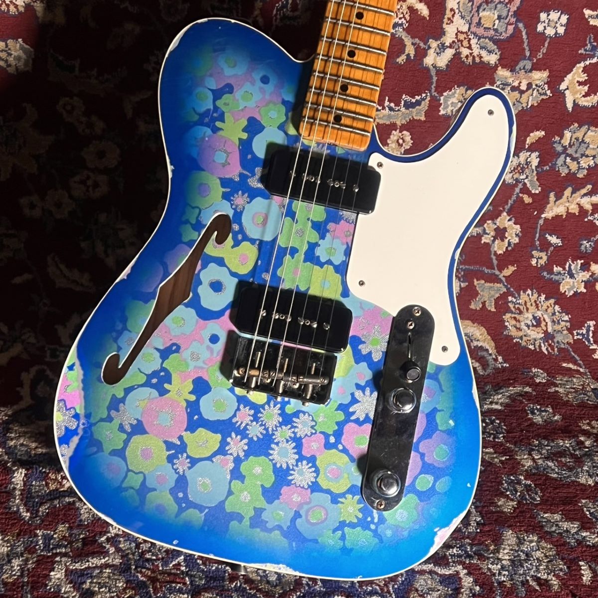 Fender Dual P90 Telecaster Thinline Relic【現物画像】Aged Blue 