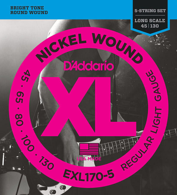 新品　D'Addario ダダリオ ベース弦 ニッケル EXL170-5