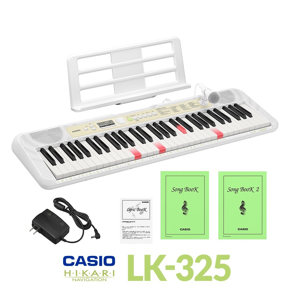 CASIO カシオ LK-325 光ナビゲーションキーボード 61鍵盤 【新