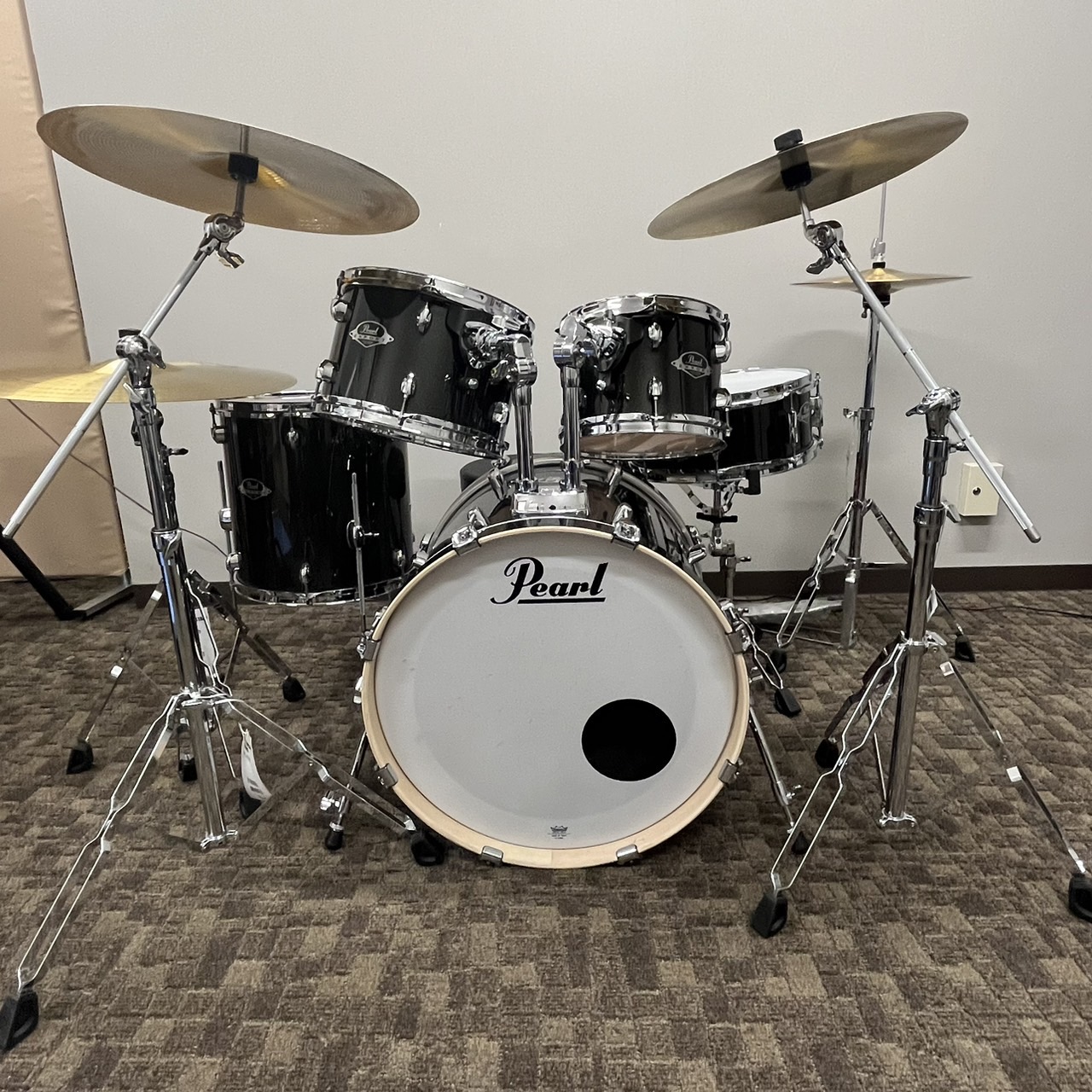 Pearl 24 インチ ２バス・ドラムセット・中古品 - 打楽器、ドラム