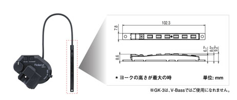 Roland GK-3 ピックアップ ギター用 ディバイデッド 【 ローランド GK3