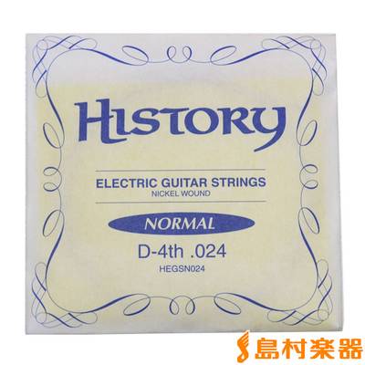 HISTORY HEGSN024 エレキギター弦 D-4th .024 【バラ弦1本】 【ヒストリー】