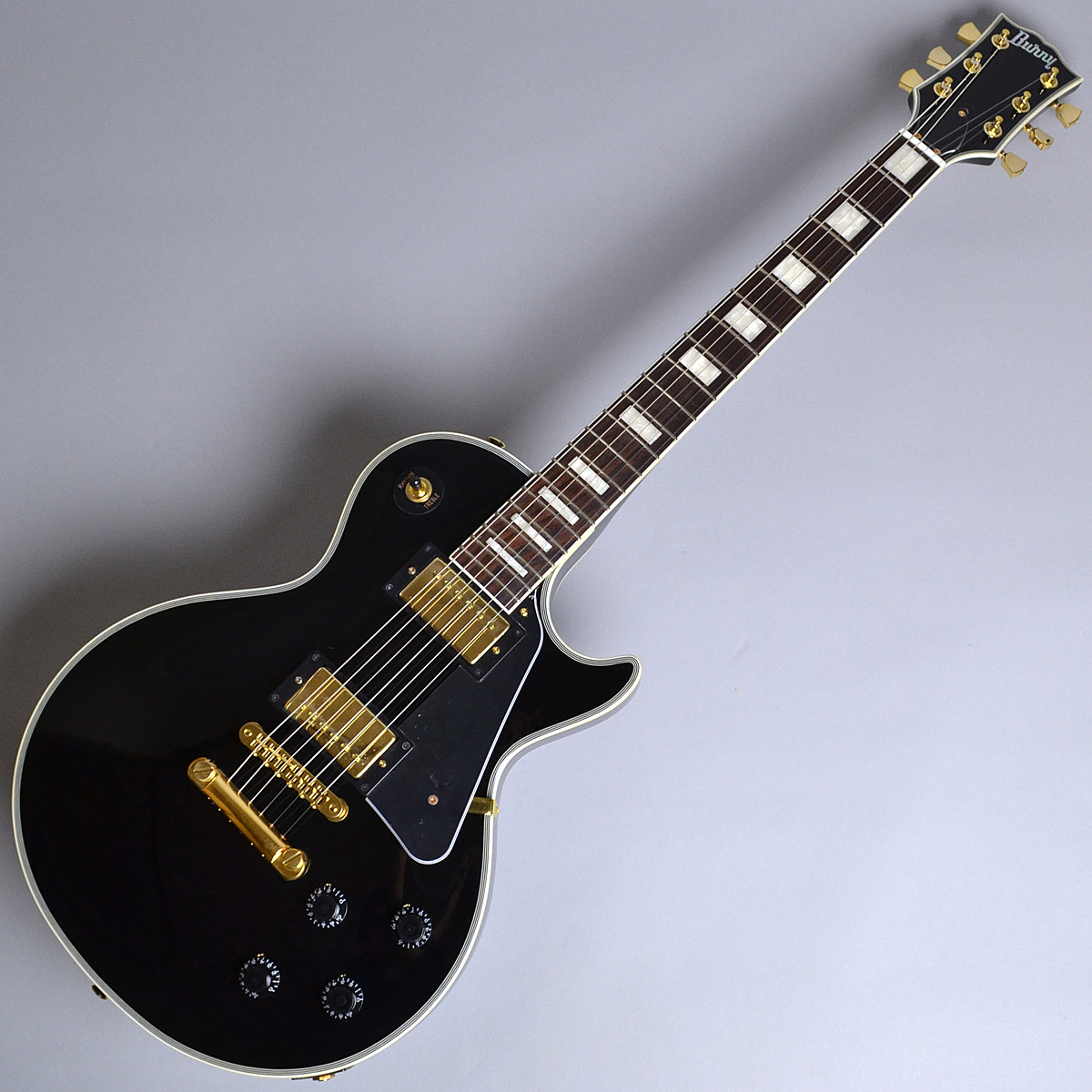 Burny SRLC55 Black レスポールカスタムタイプ エレキギター ブラック 