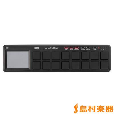 KORG nanoPAD2 BK (ブラック) MIDIコントローラー スリムライン USB 【コルグ】