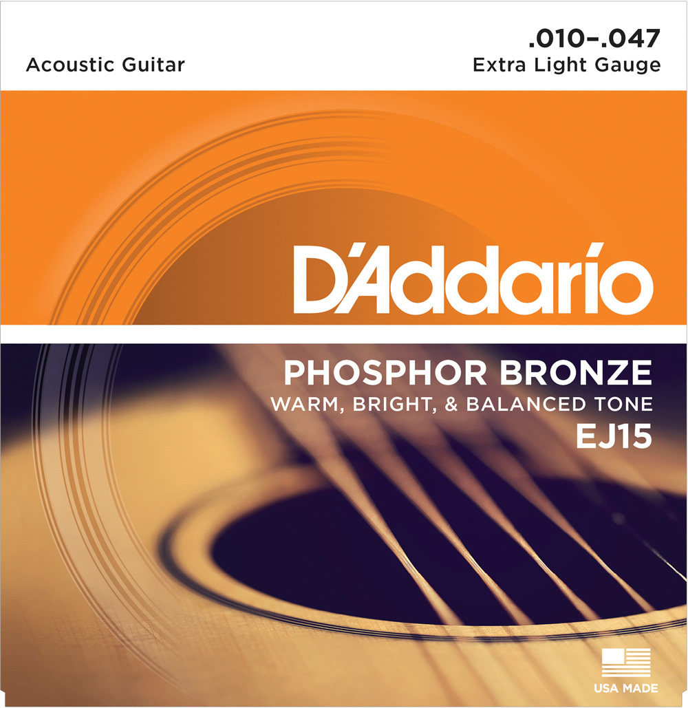 D'Addario EJ15 フォスファーブロンズ 10-47 エクストラライト ダダリオ アコースティックギター弦 | 島村楽器オンラインストア