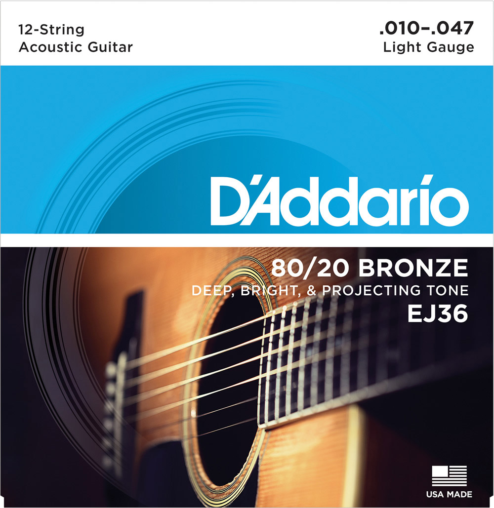 D'Addario EJ36 80/20ブロンズ 10-47 12-String ライト ダダリオ 12弦アコースティックギター弦 |  島村楽器オンラインストア