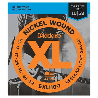 D'Addario NYXL1164 11-64 7-String ミディアム 【ダダリオ 7弦エレキギター弦】