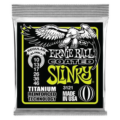 ERNiE BALL 3121 チタニウム コーティング弦 10-46 レギュラー