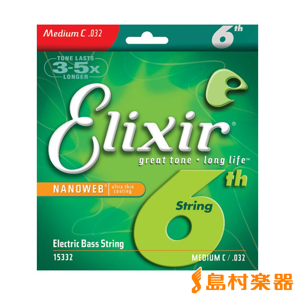 Elixir NANOWEB 6弦ベース1弦用 15332/032 ＃15332 エリクサー エレキ
