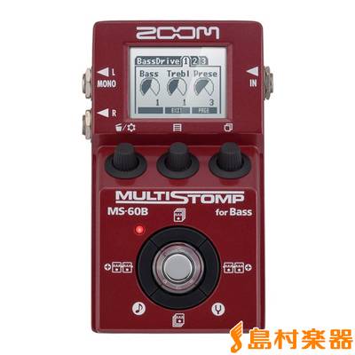 ZOOM MS-60B for Bass MULTISTOMP ベース用マルチエフェクター 【ズーム MS60B】