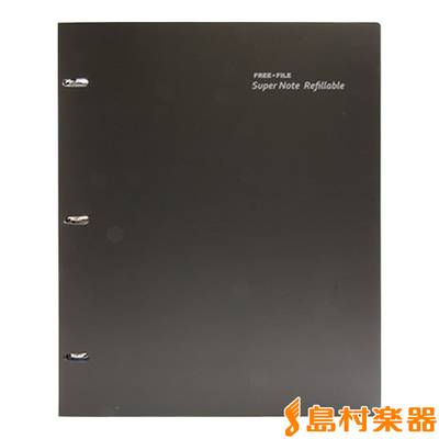 FREE×FILE SuperNote NK-0056 Refillable ブラック 譜面ファイル バインダー フリーファイルスーパーノート NK0056