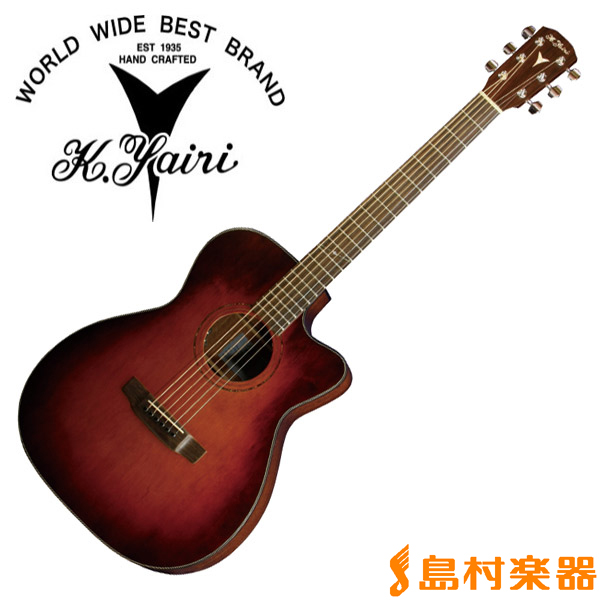 エレアコギター(k.yairi ) - 弦楽器、ギター
