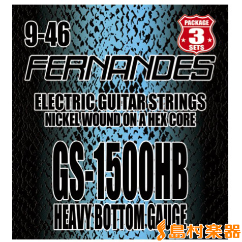 FERNANDES GS1500HB NI エレキギター弦 エクストラライトゲージ 009