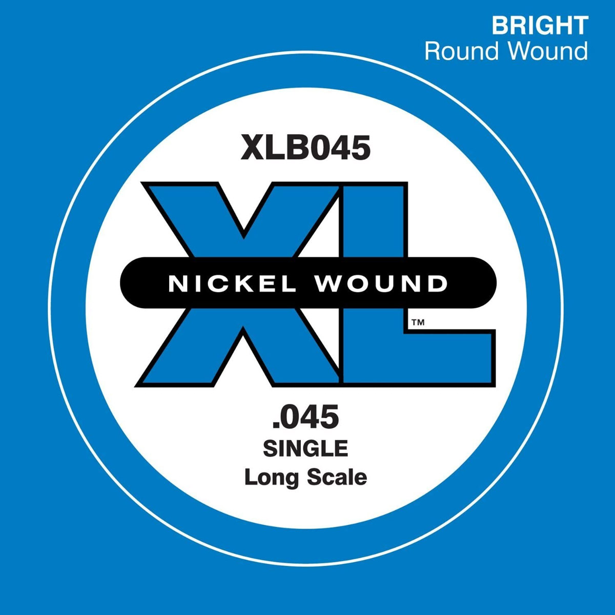 D'Addario XLB045 ベース弦 XL Nickel Wound Long Scale 045 【バラ弦1本】 【ダダリオ】
