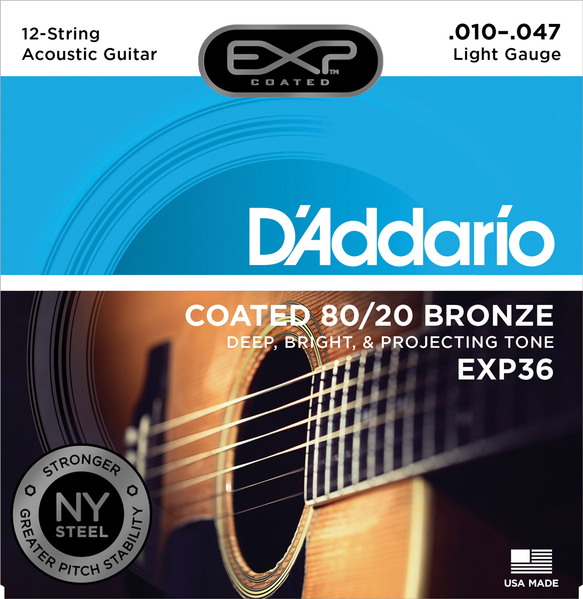 最新人気 新品 D'Addario ダダリオ アコースティックギター弦 EXP15