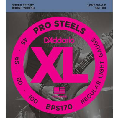 D'Addario EPS170 プロスチール 45-100 レギュラーライト ダダリオ エレキベース弦