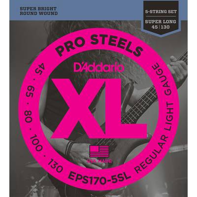 D'Addario EXL170M ニッケル 45-100 レギュラーライト Medium