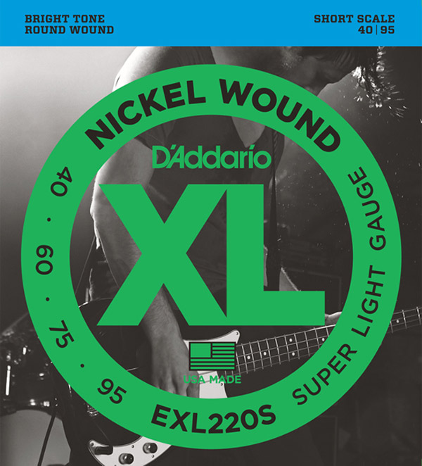 ダダリオ - EXL220S エレキベース弦(Short) D'Addario XL Nickel