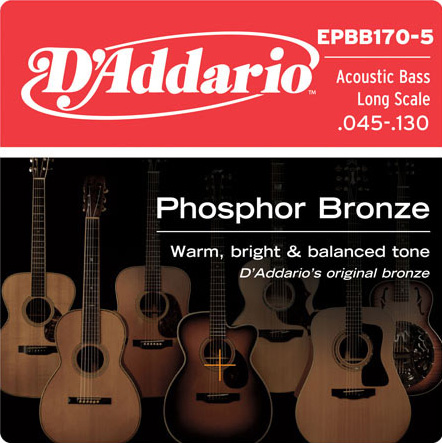 D'Addario EPBB170-5 アコースティックベース弦 Phosphor Bronze Acoustic Bass 045-130 【5弦】  ダダリオ | 島村楽器オンラインストア