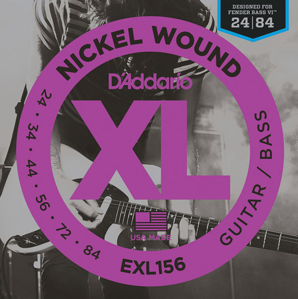 D'Addario EXL156 ニッケル 24-84 ギターベース 【ダダリオ Fender