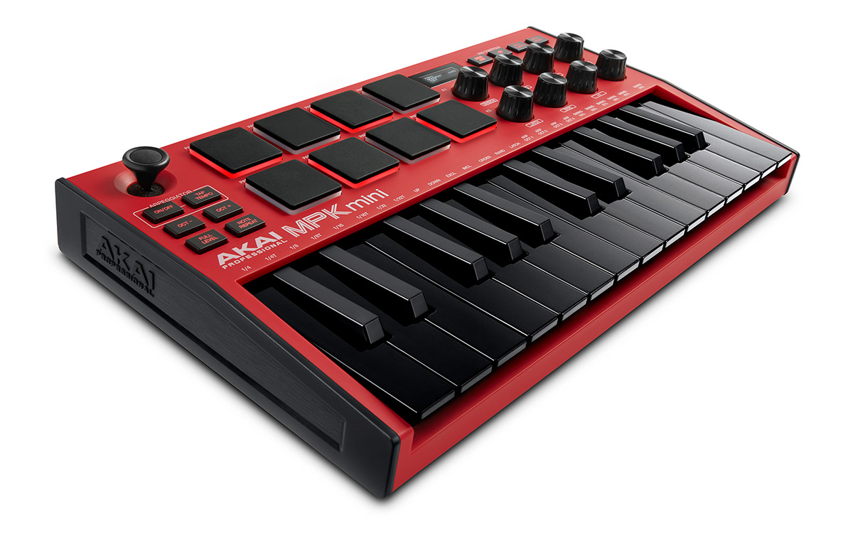 AKAI MPK mini MK3 RED レッドモデル MIDIキーボード 25鍵盤 アカイ