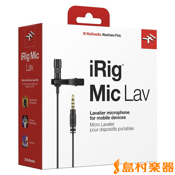 IK Multimedia iRig Mic Lav iOS/Android/PC対応ラベリア