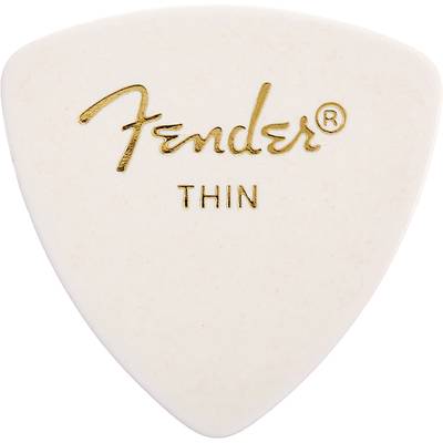 Fender 346 PICK 12 THIN ピック 12枚セット おにぎり型 シン ホワイト フェンダー 