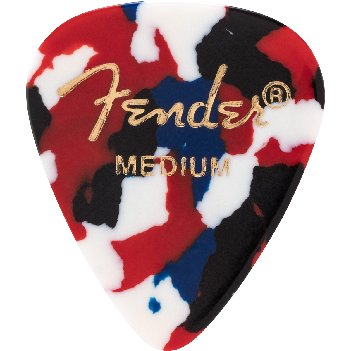 Fender 351 PICK 12 MEDIUM ピック 12枚セット ティアドロップ型 ミディアム 紙吹雪柄 フェンダー | 島村楽器