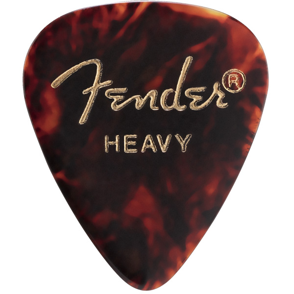 Fender 351 PICK HEAVY ピック 144枚セット ティアドロップ型 ヘビー ベッコウ柄 フェンダー