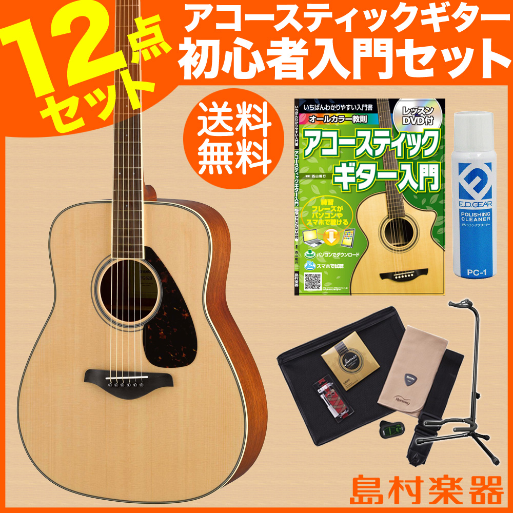 YAMAHA FG820 NT(ナチュラル) ベーシックセット アコースティックギター 初心者 セット 【ヤマハ】