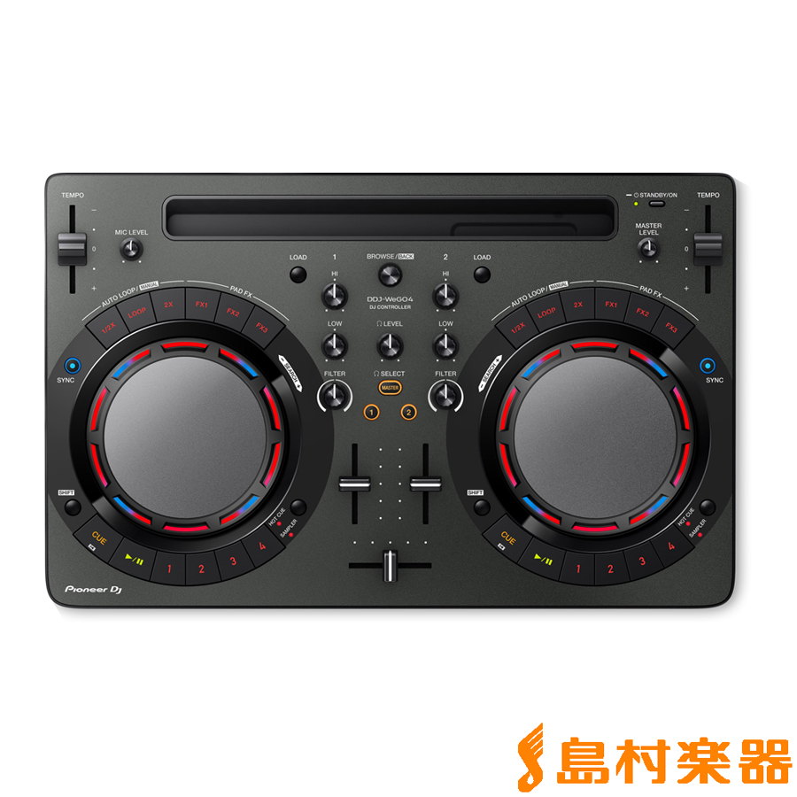 Pioneer DJ DDJ-WeGO4-K (ブラック) DJコントローラー 【パイオニア 