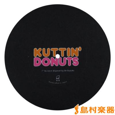 Dr.SUZUKI Kuttin’ Donuts 7' Slipmat Black 7インチ用スリップマット 【ドクター鈴木 DSS-7KUT-BK】