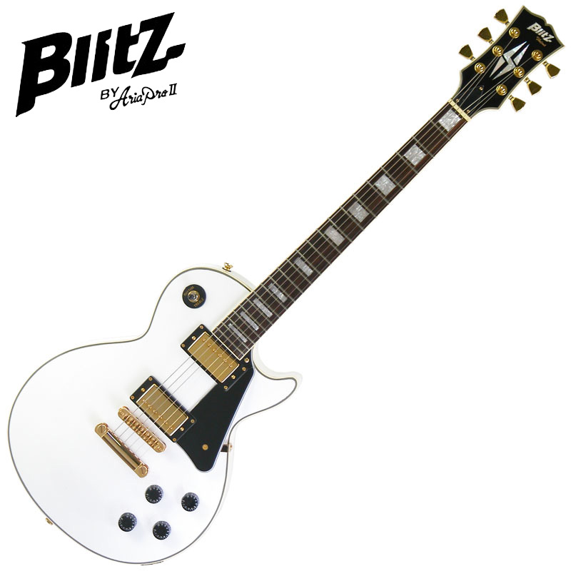 Blitz by AriaProII BLP-CST WH レスポールカスタム ホワイト エレキギター ブリッツ BLPCST