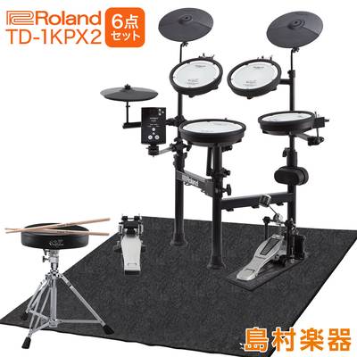 Roland 電子ドラム TD-1KPX2 V-Drums Portable ローランド純正防音6点セット【折りたたみ式】 【オンラインストア限定 TD1KPX2】