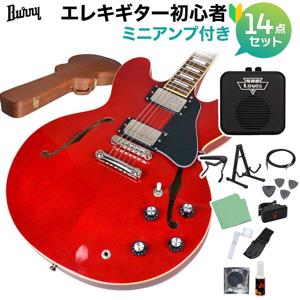 エピフォン セミアコ ハードケース付きシェラトンギター - ギター