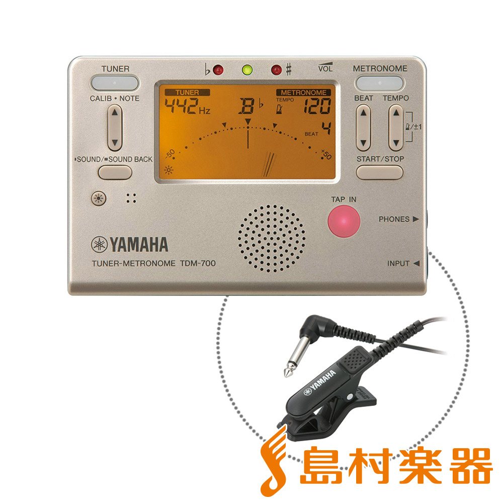 YAMAHA TDM-700GM チューナーメトロノーム クリップマイクセット 【 ヤマハ TDM700 】 島村楽器オンラインストア