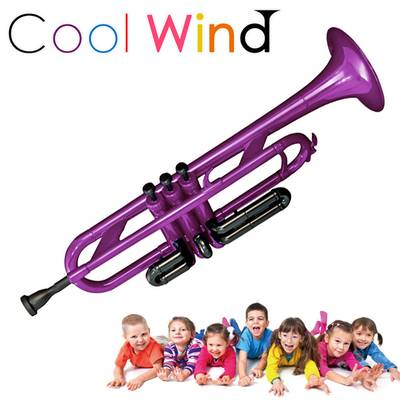 Cool Wind TR-200 パープル プラスチックトランペット 【クールウィンド プラ管 プレゼント キッズ 子供 初心者 楽器 おもちゃ】