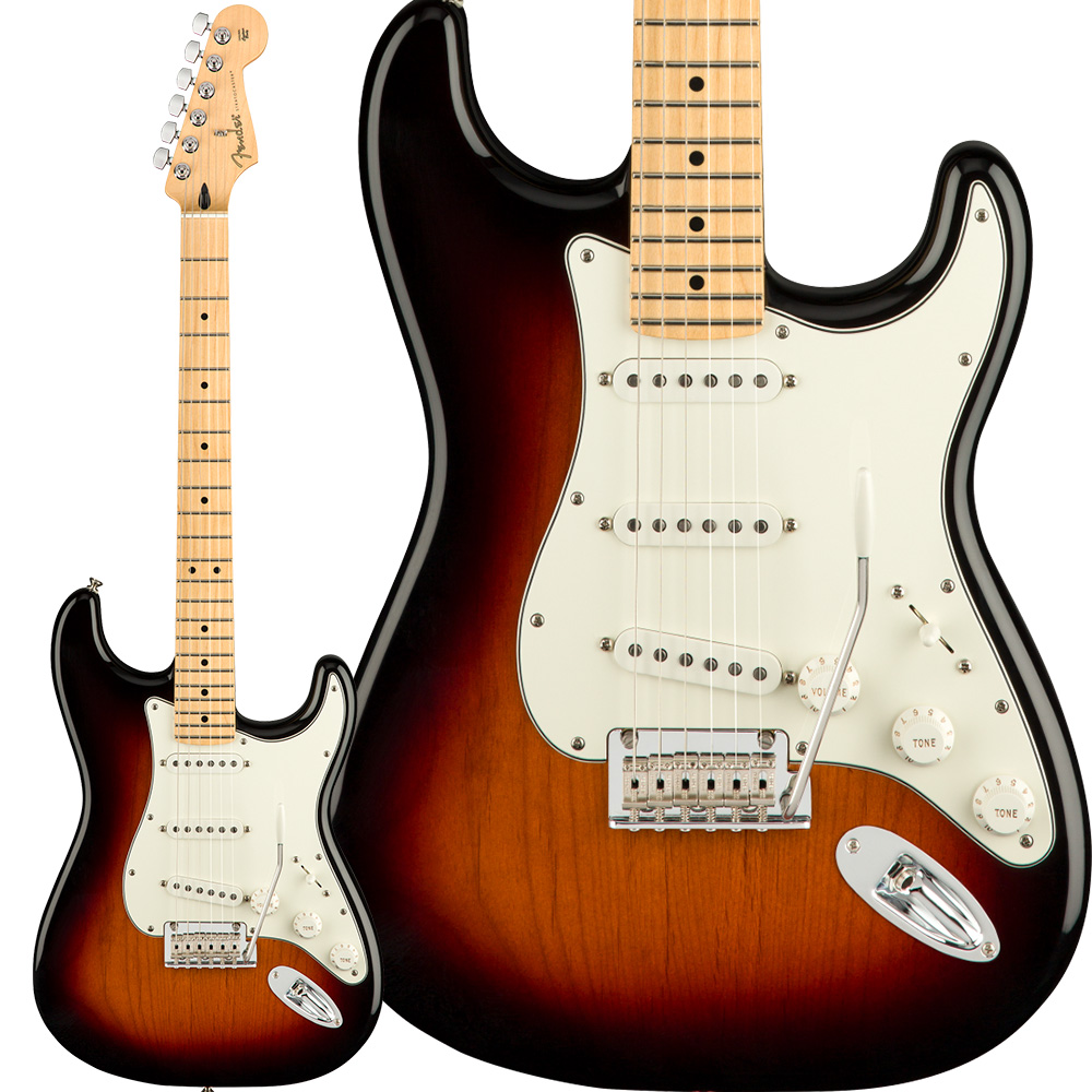Fender　Fretboard-　エレキギター　American　Stratocaster　フェンダー　Standard　Maple　3-Tone　Sunburst