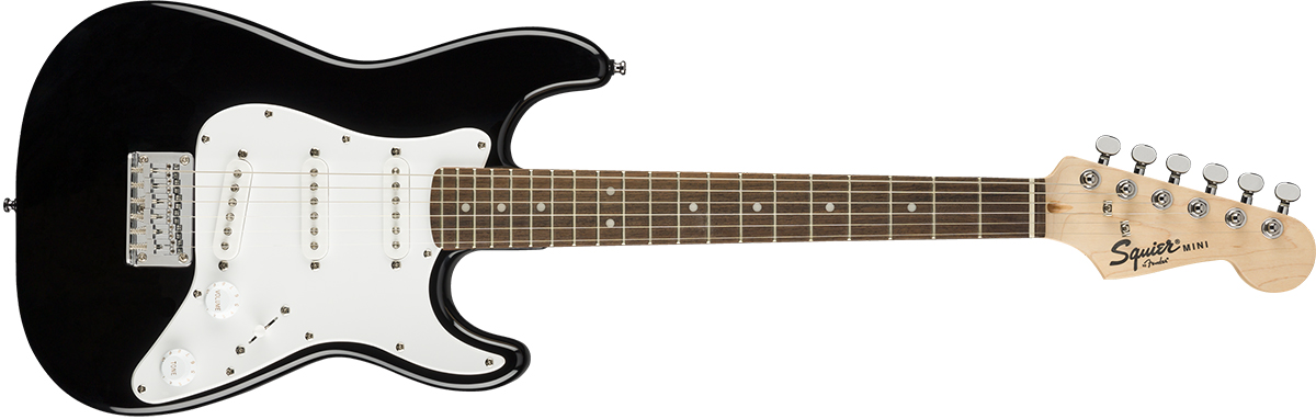 Squier by Fender Mini Strat Laurel Fingerboard Black エレキギター 