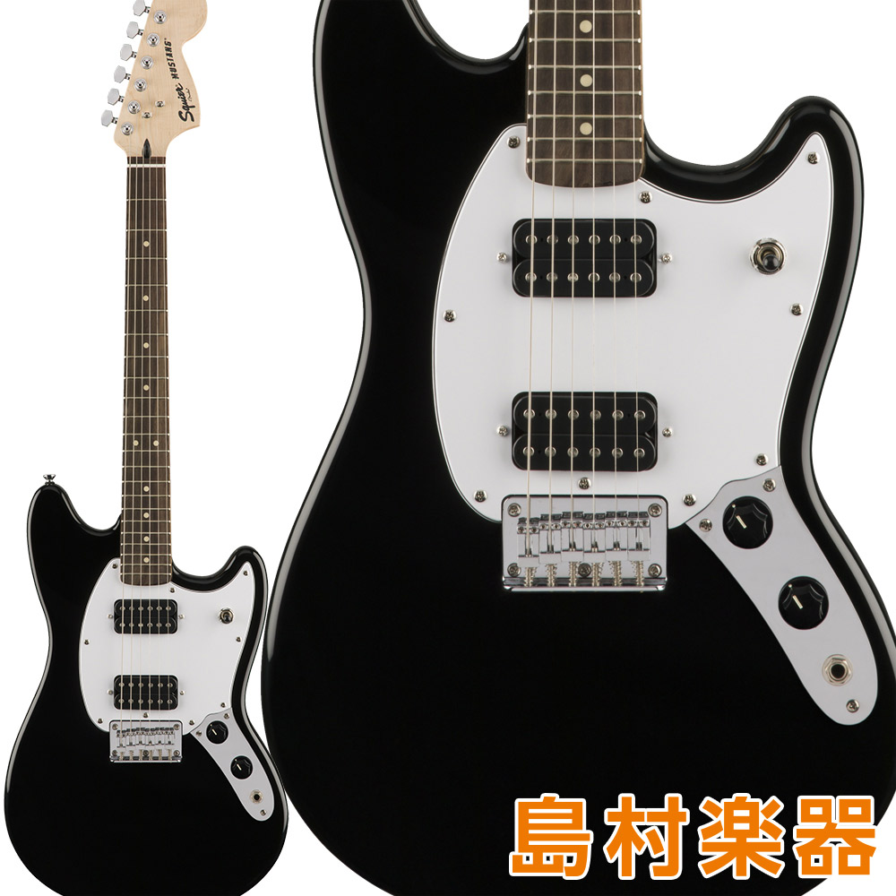 Squier by Fender Bullet Mustang HH Laurel Fingerboard Black エレキギター ムスタング 【スクワイヤー / スクワイア】