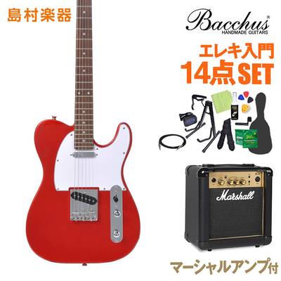 Bacchus BTE-1R BLK エレキギター 初心者14点セット 【マーシャル 