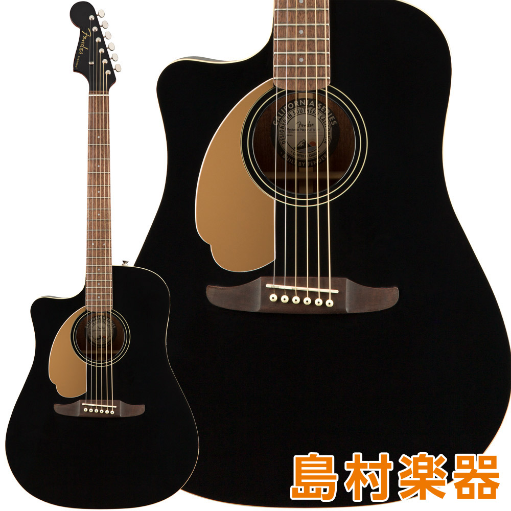 Fender Redondo Player LH Walnut Fingerboard Jetty Black アコースティックギター フェンダー  【左利き/レフトハンド】 島村楽器オンラインストア