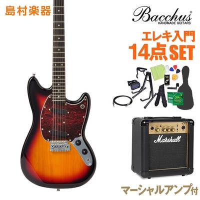 Bacchus BMS-1R 3TS エレキギター 初心者14点セット 【マーシャル 
