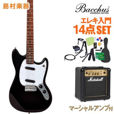 Bacchus BMS-1R CAR エレキギター 初心者14点セット 【ヤマハアンプ 