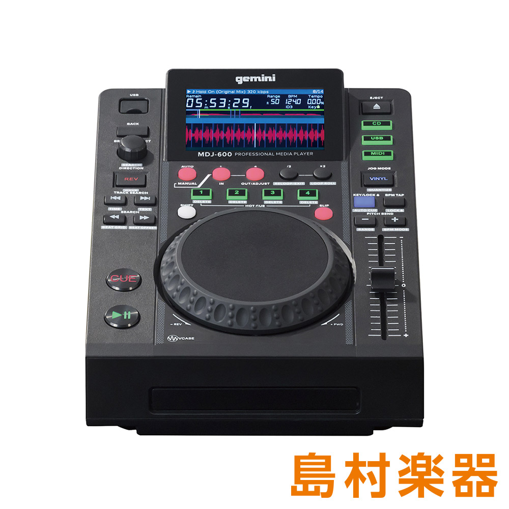 GEMINI MDJ-600 CD/USBメディアプレイヤー 【ジェミナイ】