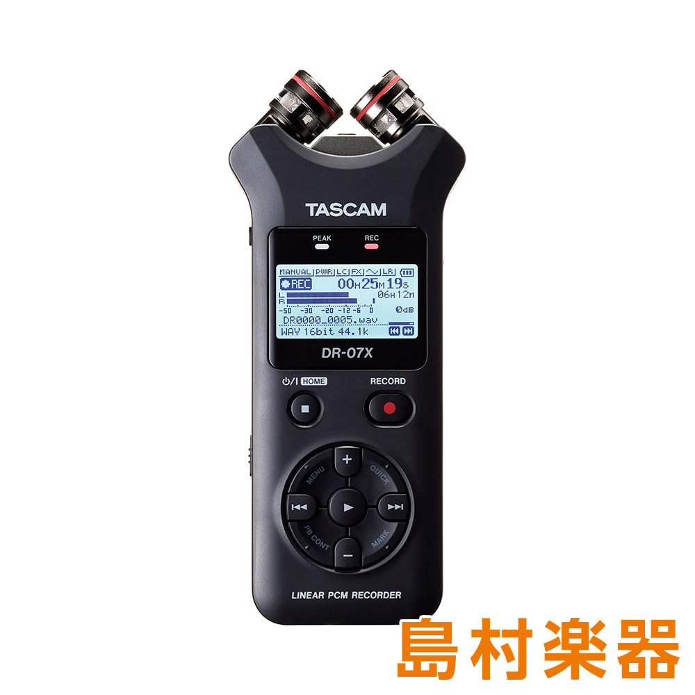 TASCAM DR-07X ハンディーレコーダー USBオーディオインターフェイス タスカム | 島村楽器オンラインストア