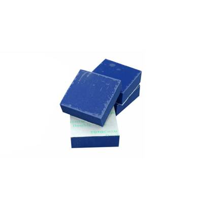 PRO CABLE CSRB1-BL3-4 (ブルー) インシュレーター オーディオ用 ソルボセイン 3cm角 1cm厚 【4枚セット 粘着テープあり 青色】 プロケーブル 